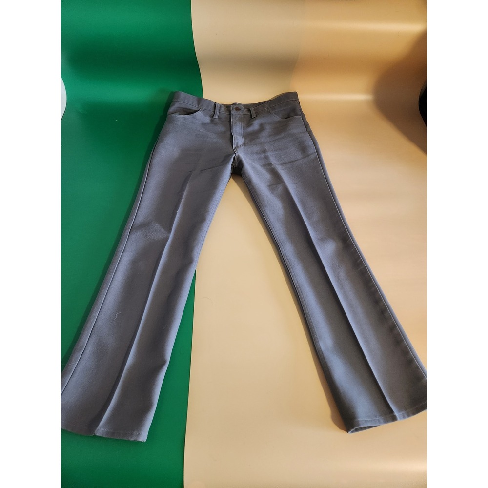 Wrangler Wrancher Dress Jeans Mens 36x34 Grey Western Trousers Made in USA 82GY